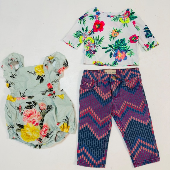 Roxy denim Jeans swim top jumper size 6-12 good condition - Picture 6 of 8